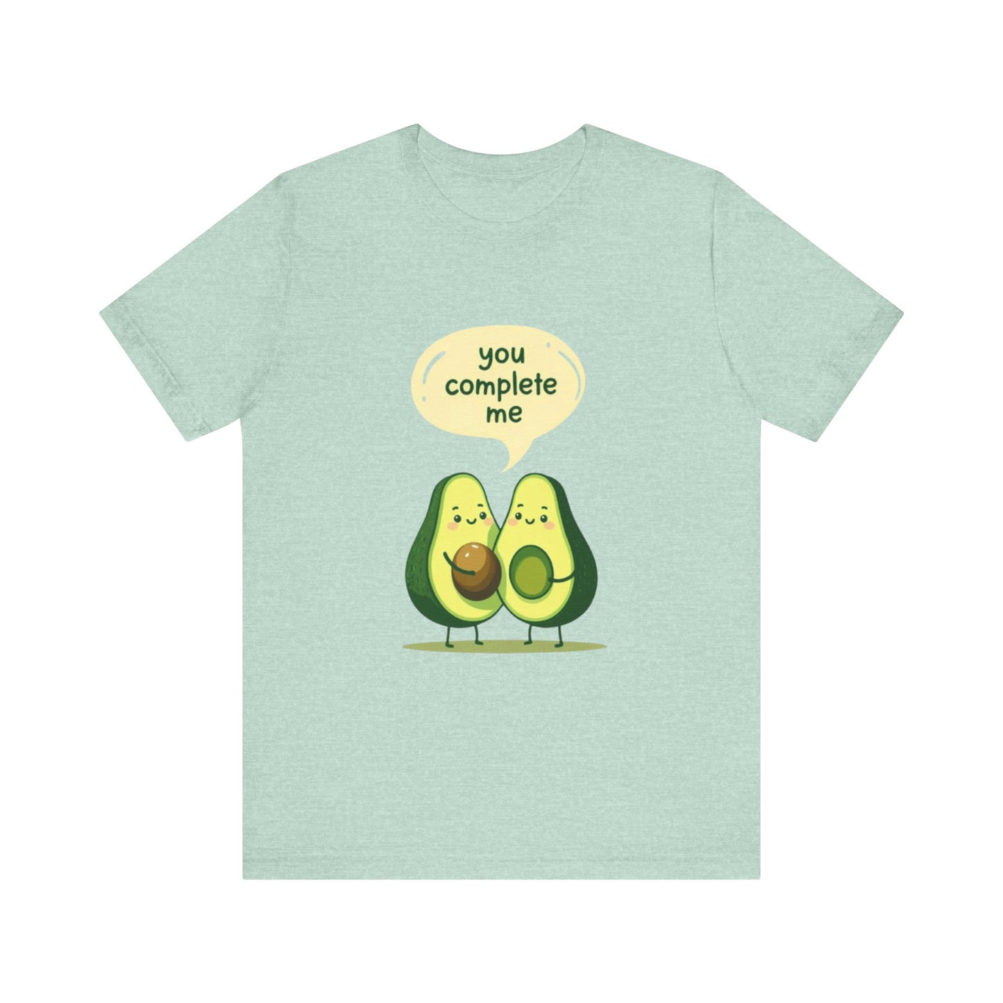 Avocado Couple 'You Complete Me' Unisex Jersey Novelty Tee T-Shirt