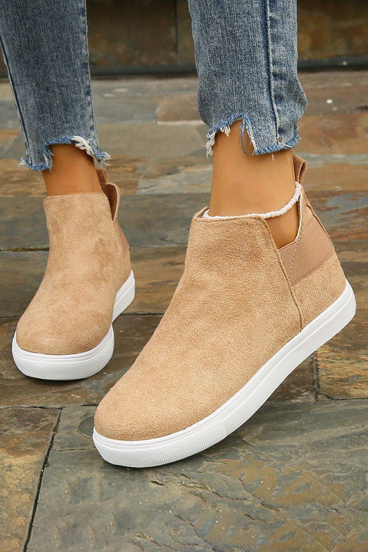 Camel Slip-on Casual Sneakers Shoes